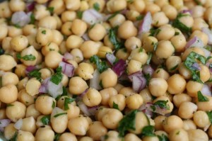 Chickpea and Red Onion Salad